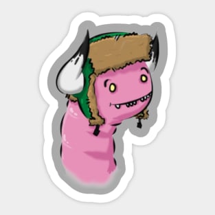 Alaskan Bull Worm Sticker